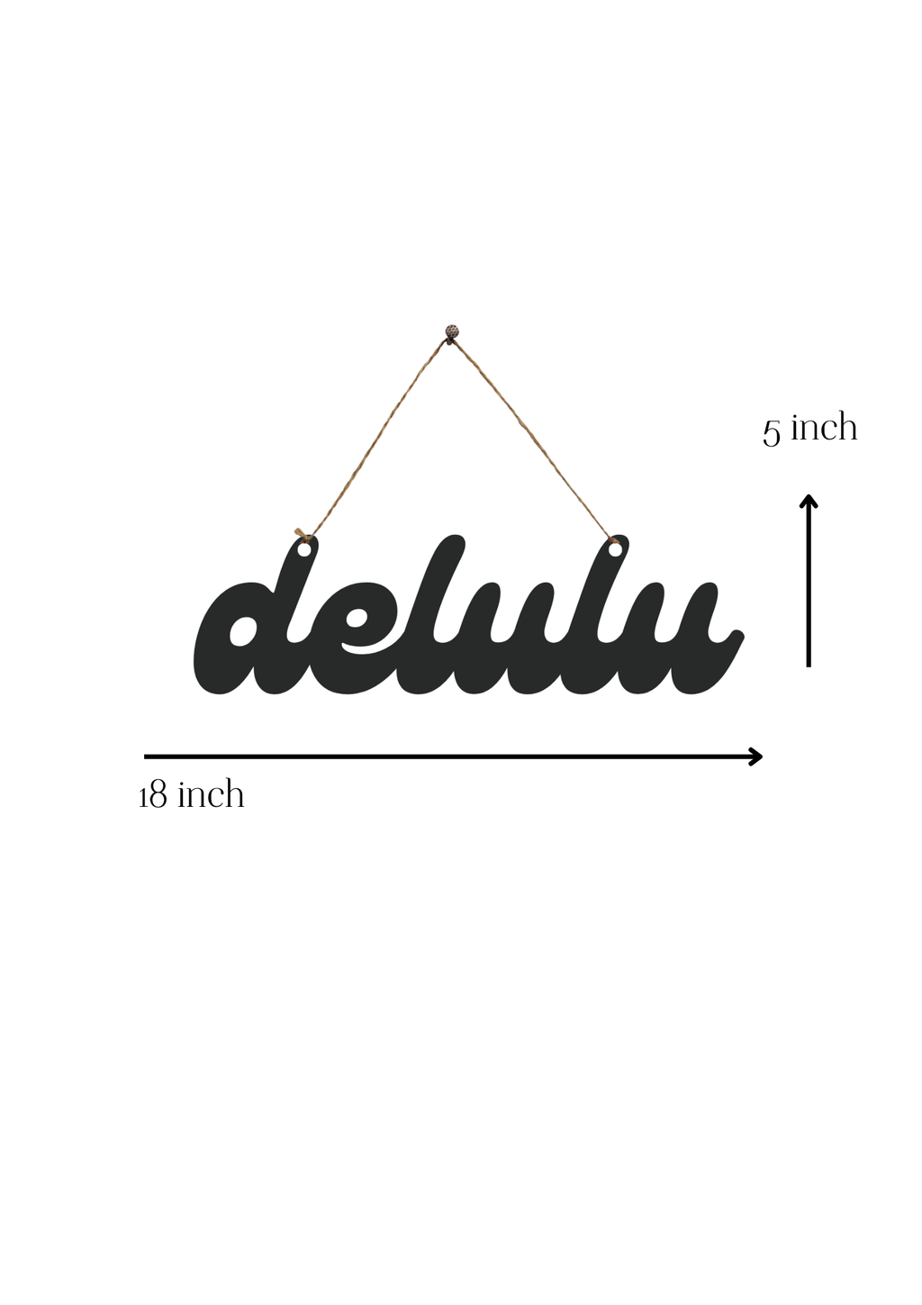 Delulu Metal Hanging