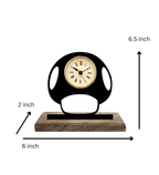 Mushroom Super Mario Black Table Clock