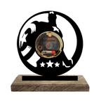 Captain America Marvel Black Table Clock