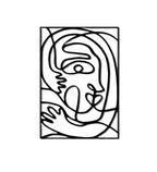 Abstract Cubist Face