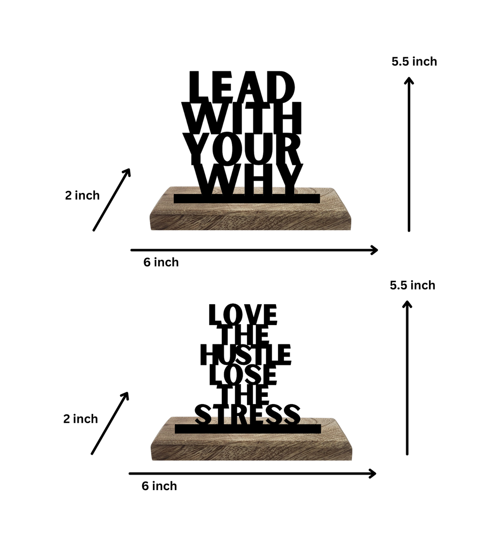 Purpose and Power Set of 2 Table Décor