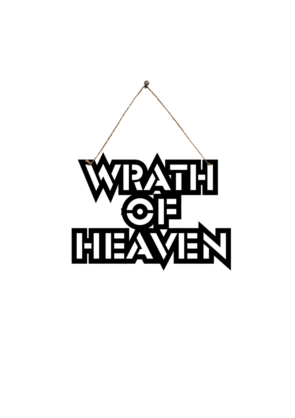 Wrath of Heaven Metal Hanging