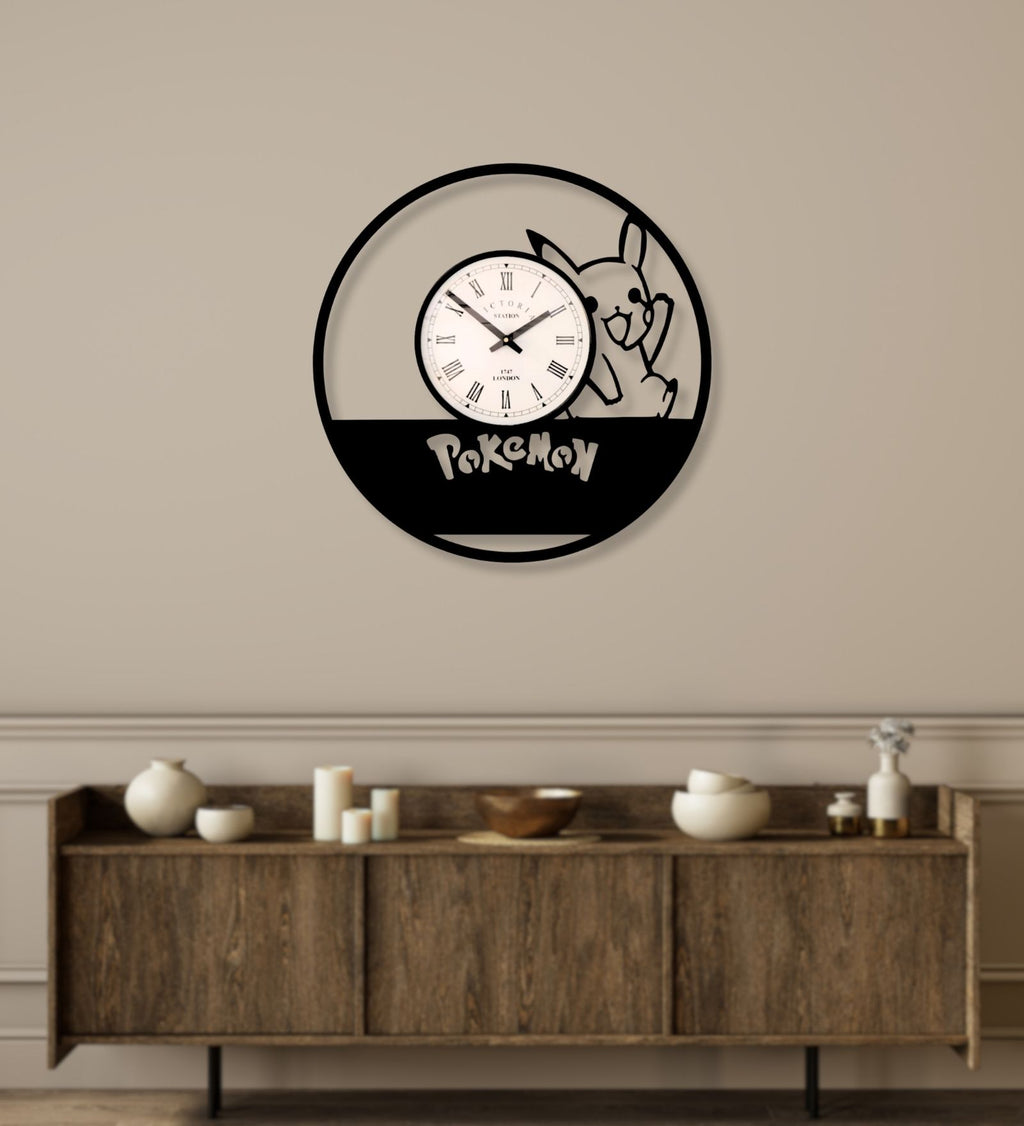 Pikachu Pokemon Wall Clock