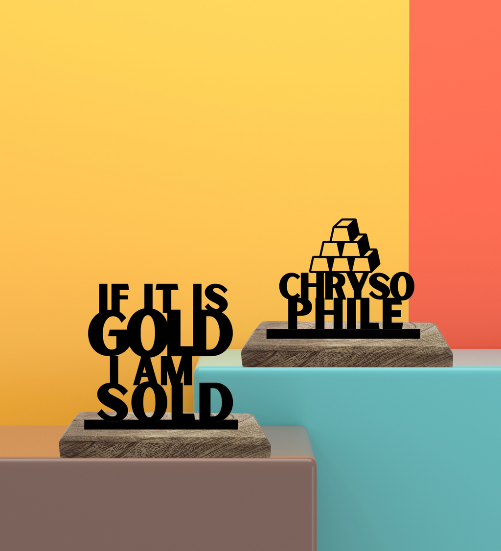 Chrysophile Set of 2 Table Décor