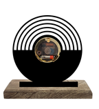 Bauhaus Spiral Black Table Clock