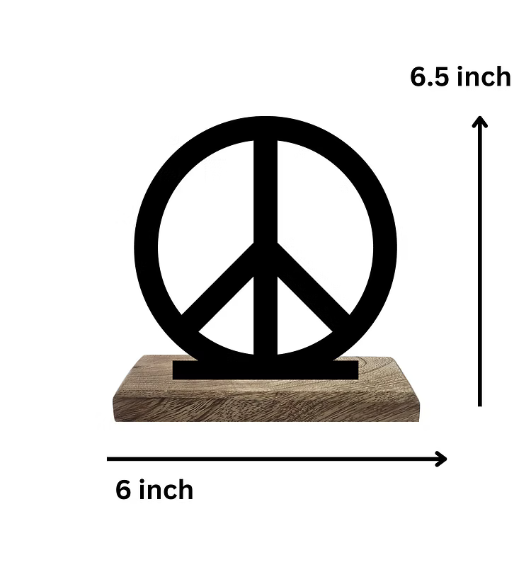 Heart and Peace Set of 2 Table Décor
