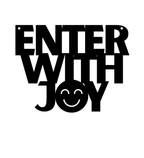 Enter With Joy Metal Hanging