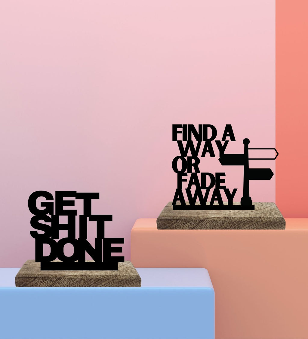 Resolve & Persistence Set of 2 Table Décor