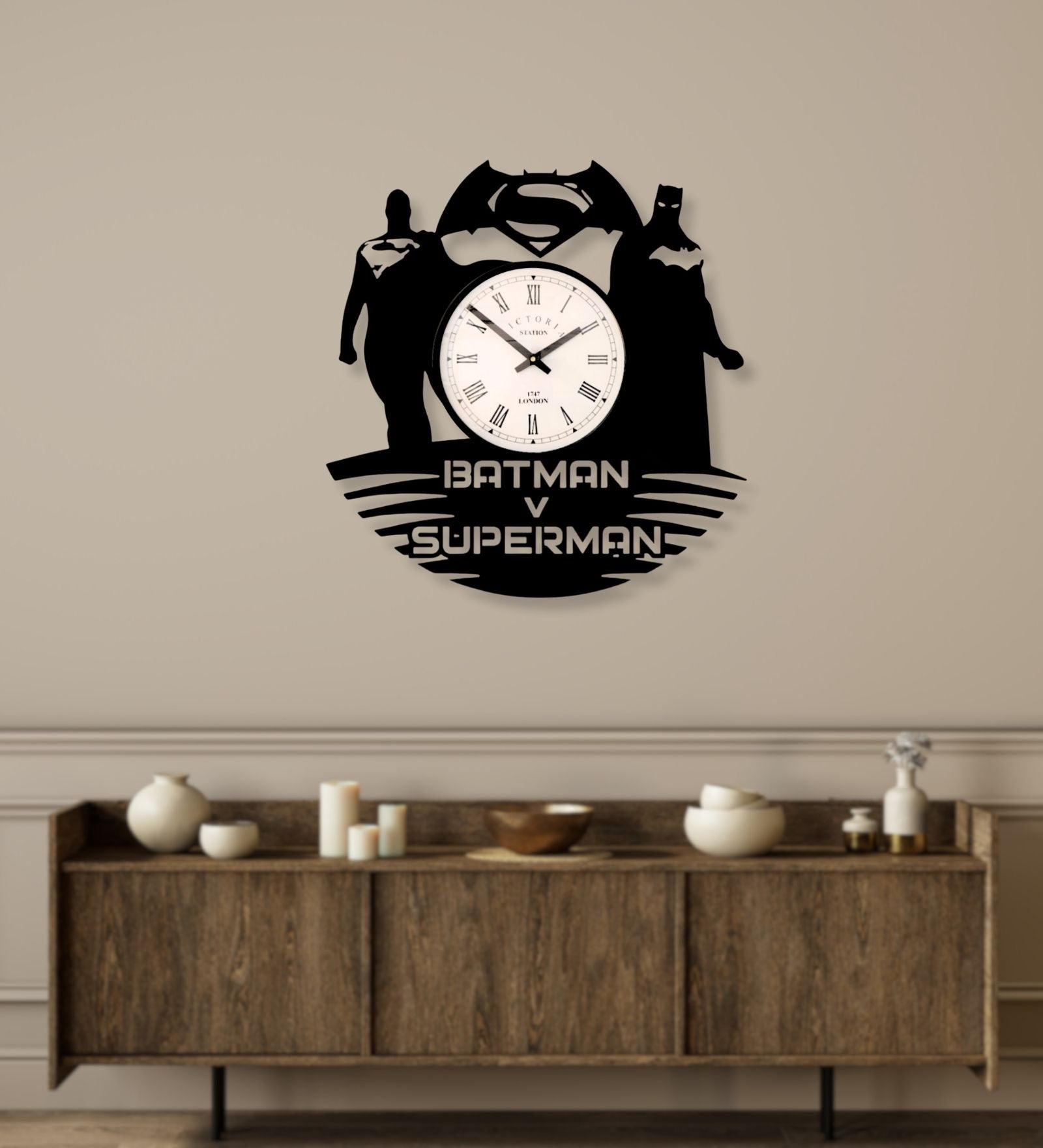 Batman vs Superman Wall Clock