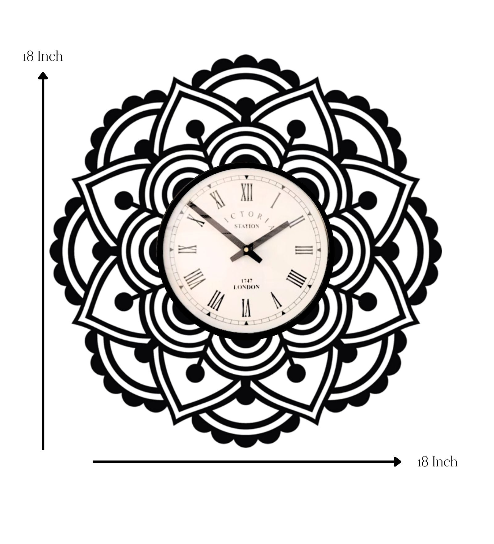 Mandala Wall Clock
