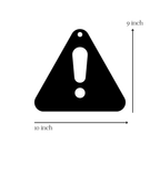 Caution Metal Hanging