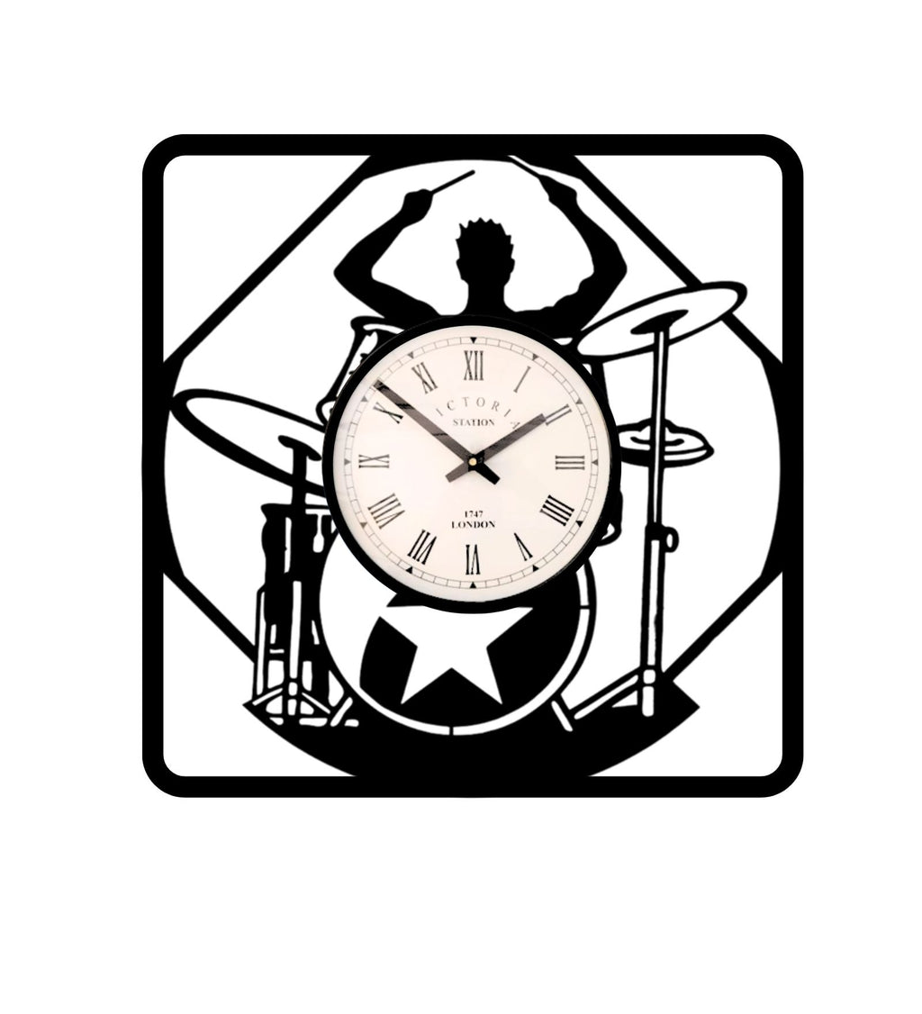 Drummer Wall Clock