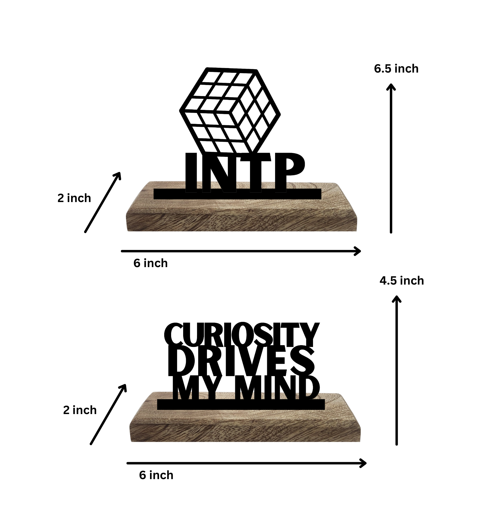 INTP Myers Briggs Set of 2 Table Décor