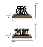 Code Ninja Set of 2 Table Décor