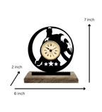 Captain America Marvel Black Table Clock