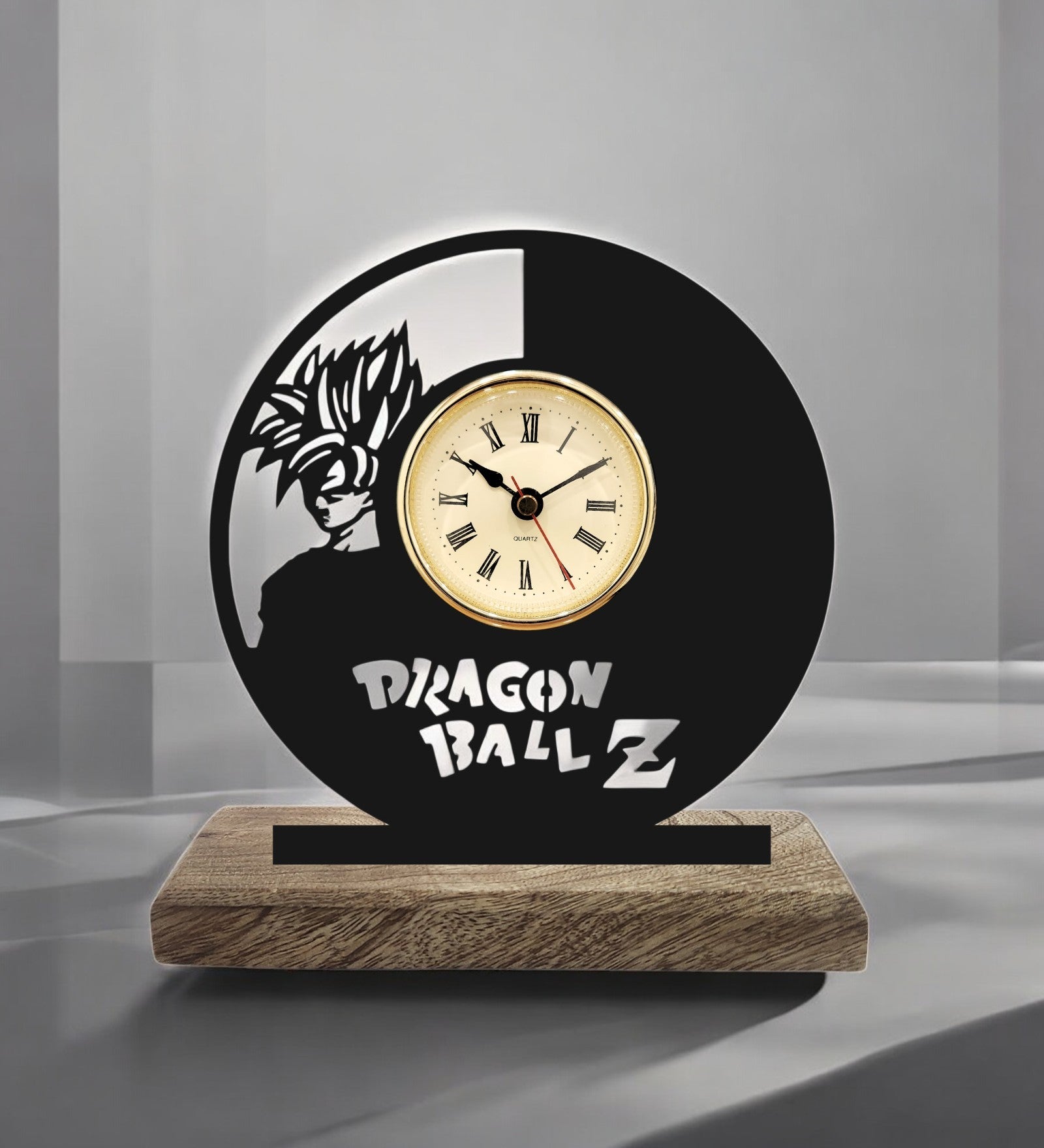 Dragon Ball Z Black Table Clock