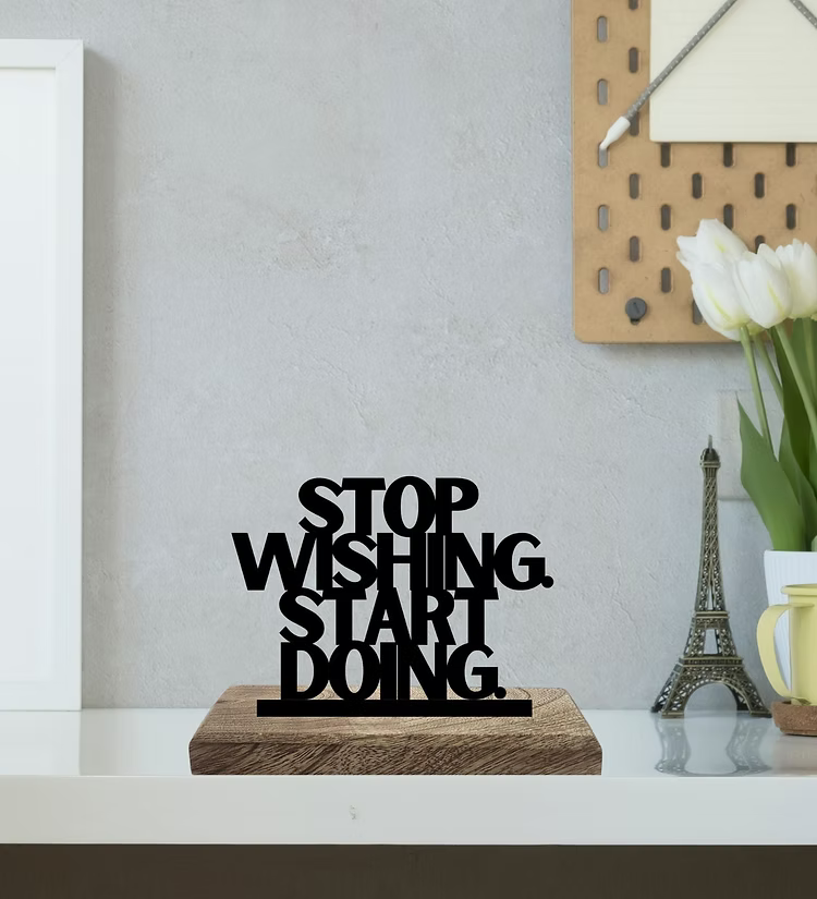 Do, Don't Flow Set of 2 Table Décor