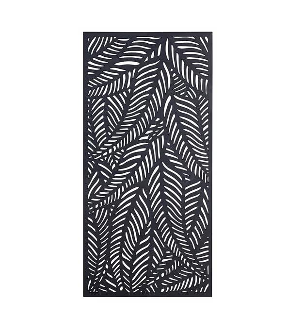 Rectangular Creative Leaves Pattern Panel