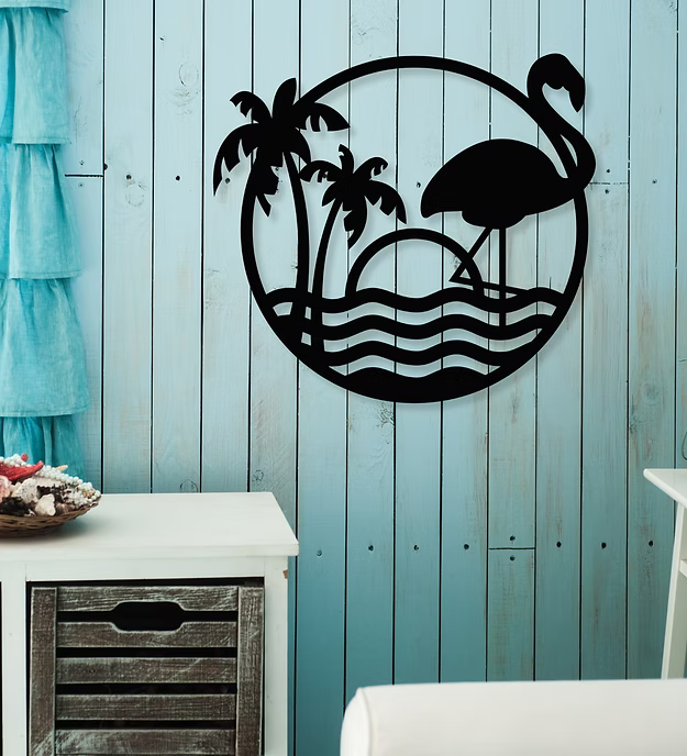 Flamingo on a Beach