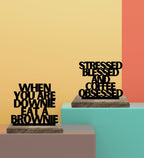 Caffeinated Comfort Set of 2 Table Décor