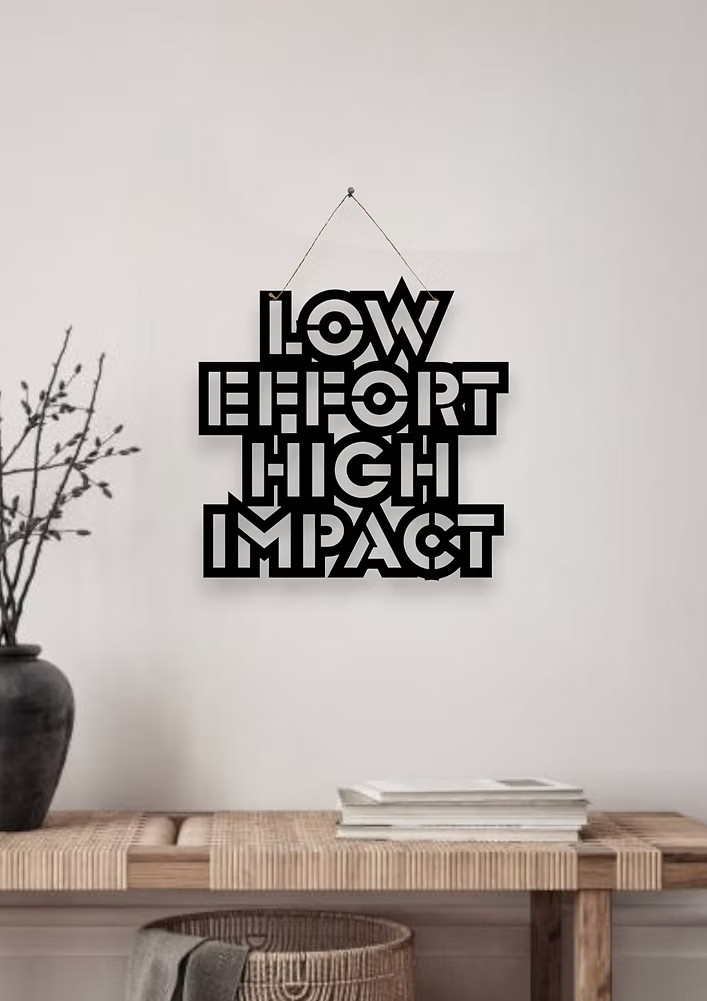 Low Effort High Impact Metal Hanging