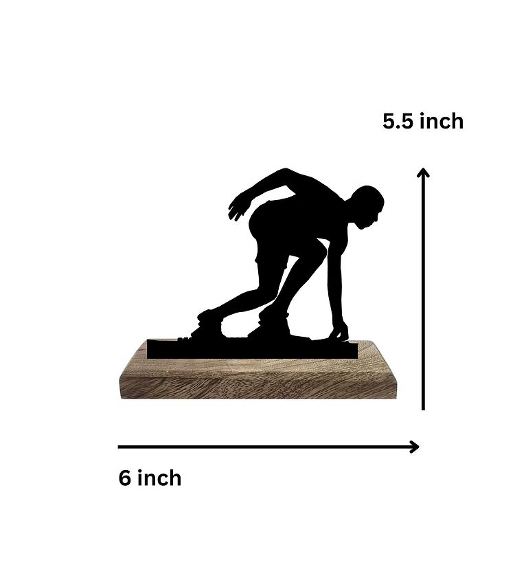 Thundering Athlete Set of 2 Table Décor