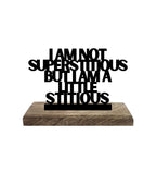 Bold Beliefs, Savage Attitude Set of 2 Table Décor