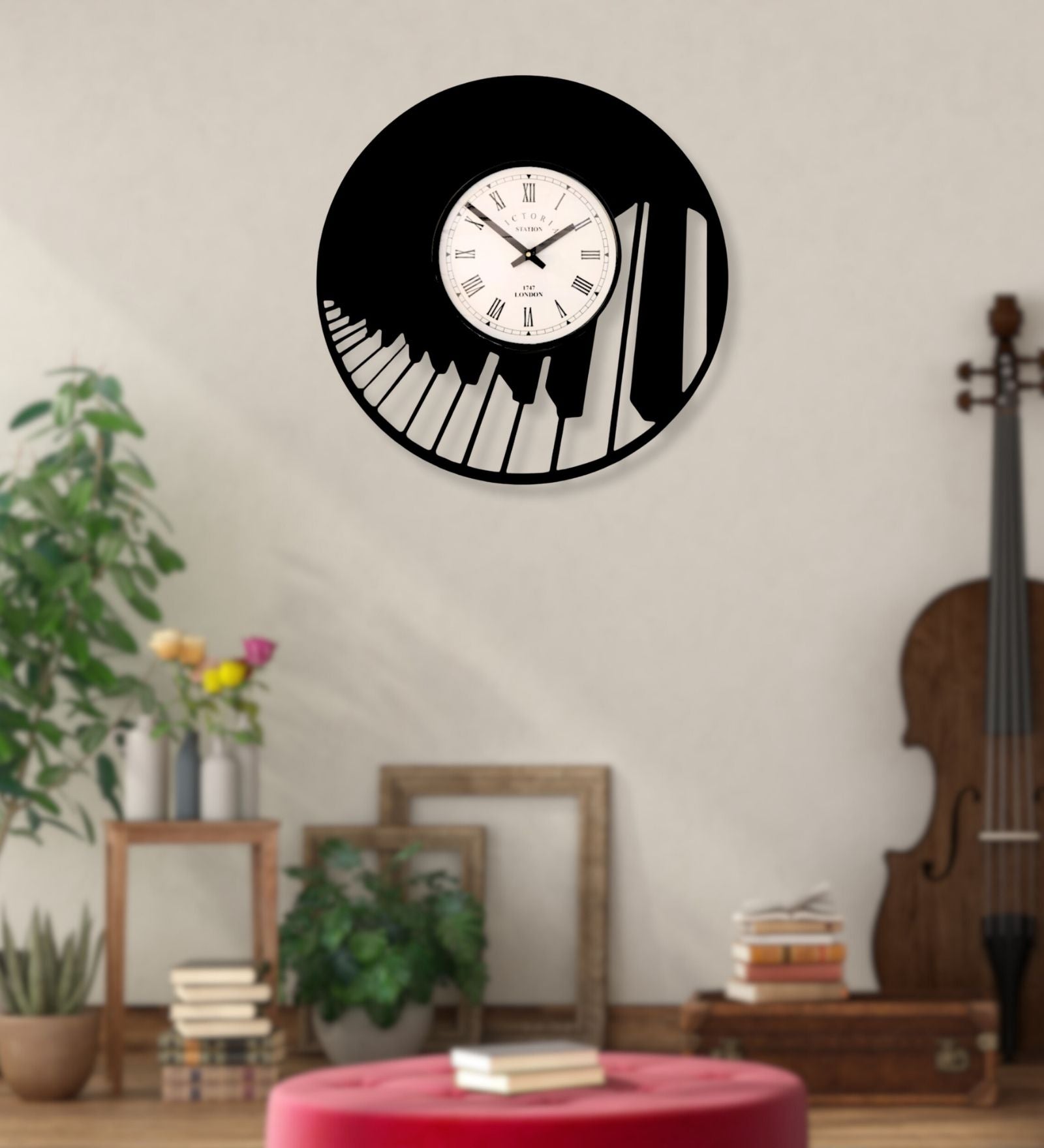 Piano Wall Clock