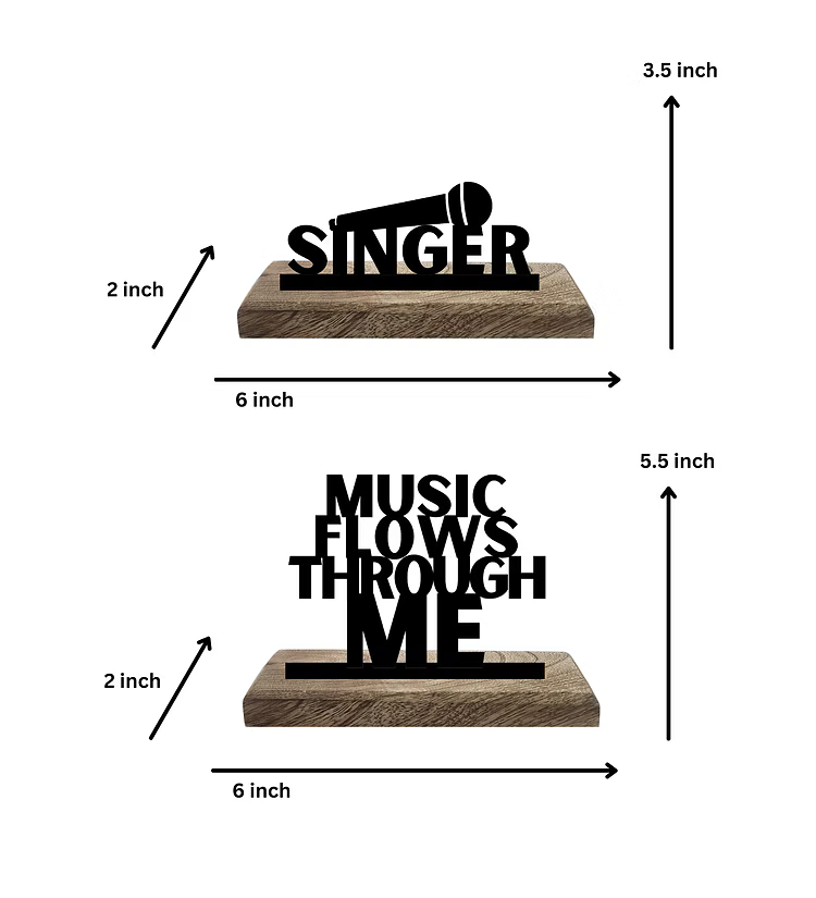 Singer Set of 2 Table Décor