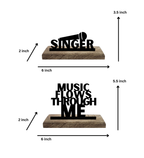 Singer Set of 2 Table Décor