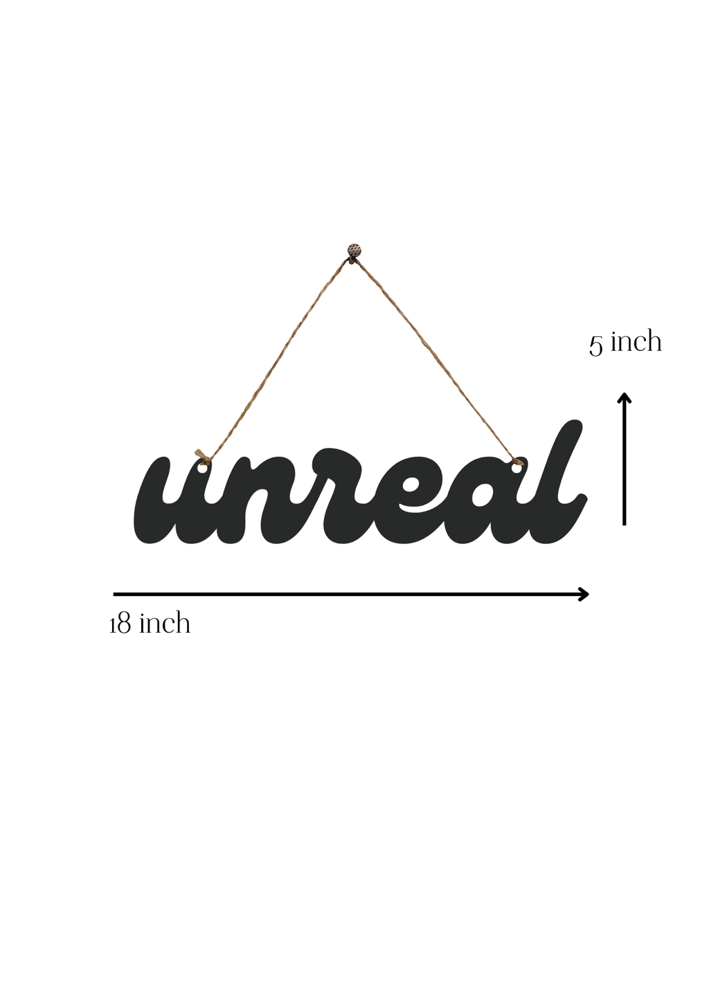 Unreal Metal Hanging