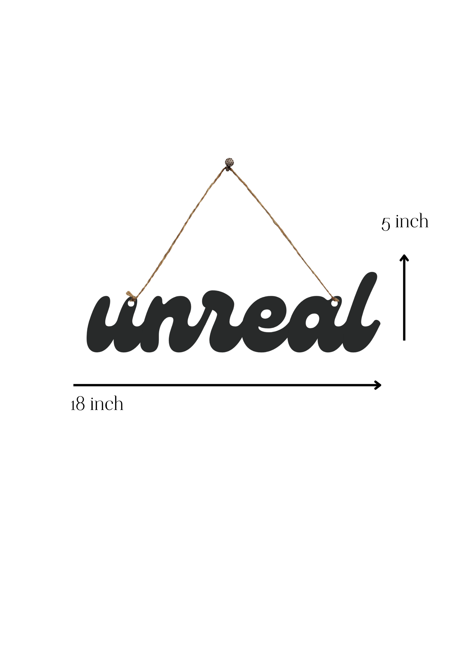 Unreal Metal Hanging