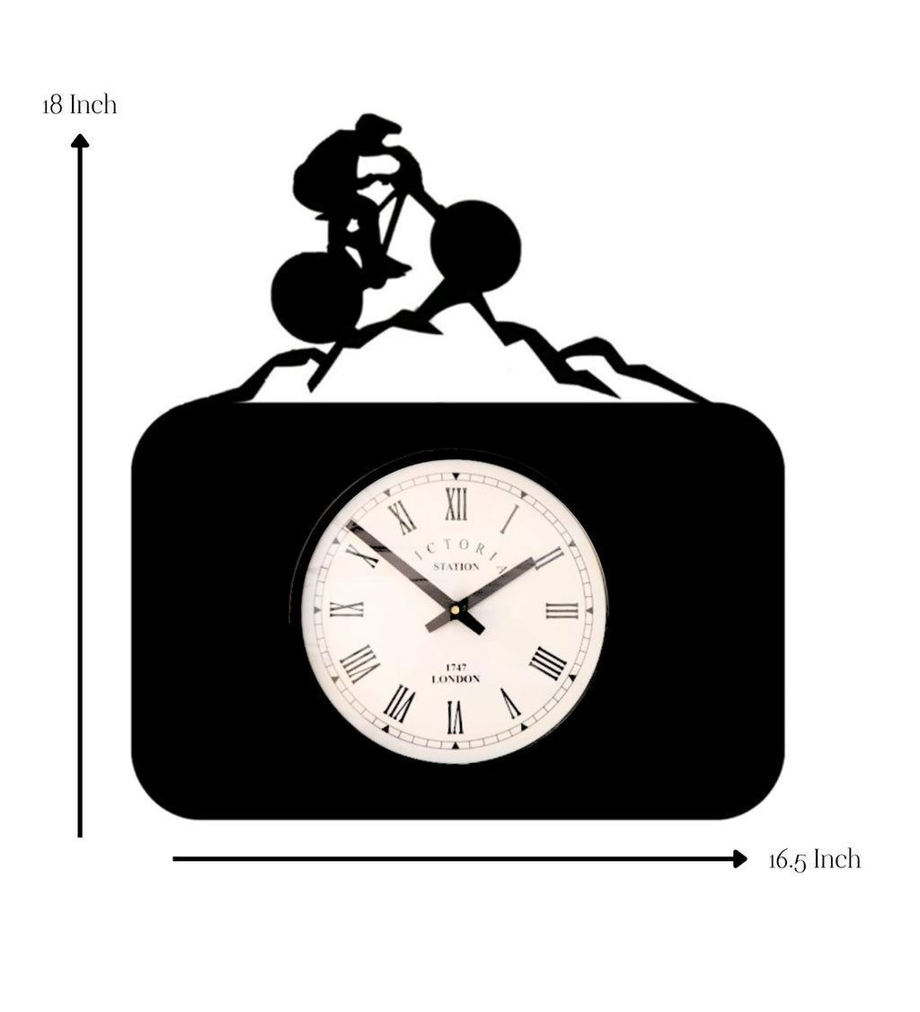 Mountain Biker Wall Clock