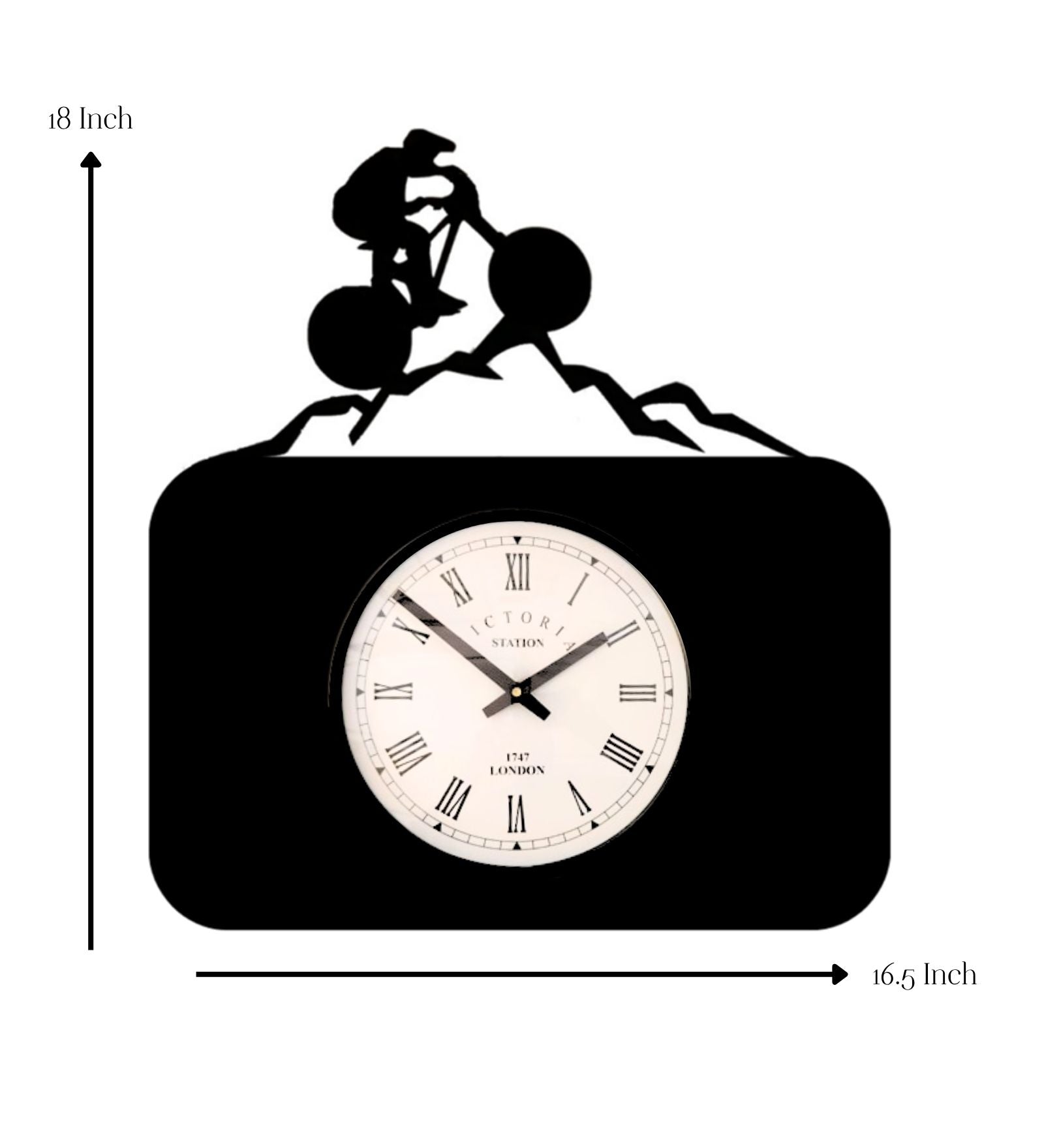 Mountain Biker Wall Clock