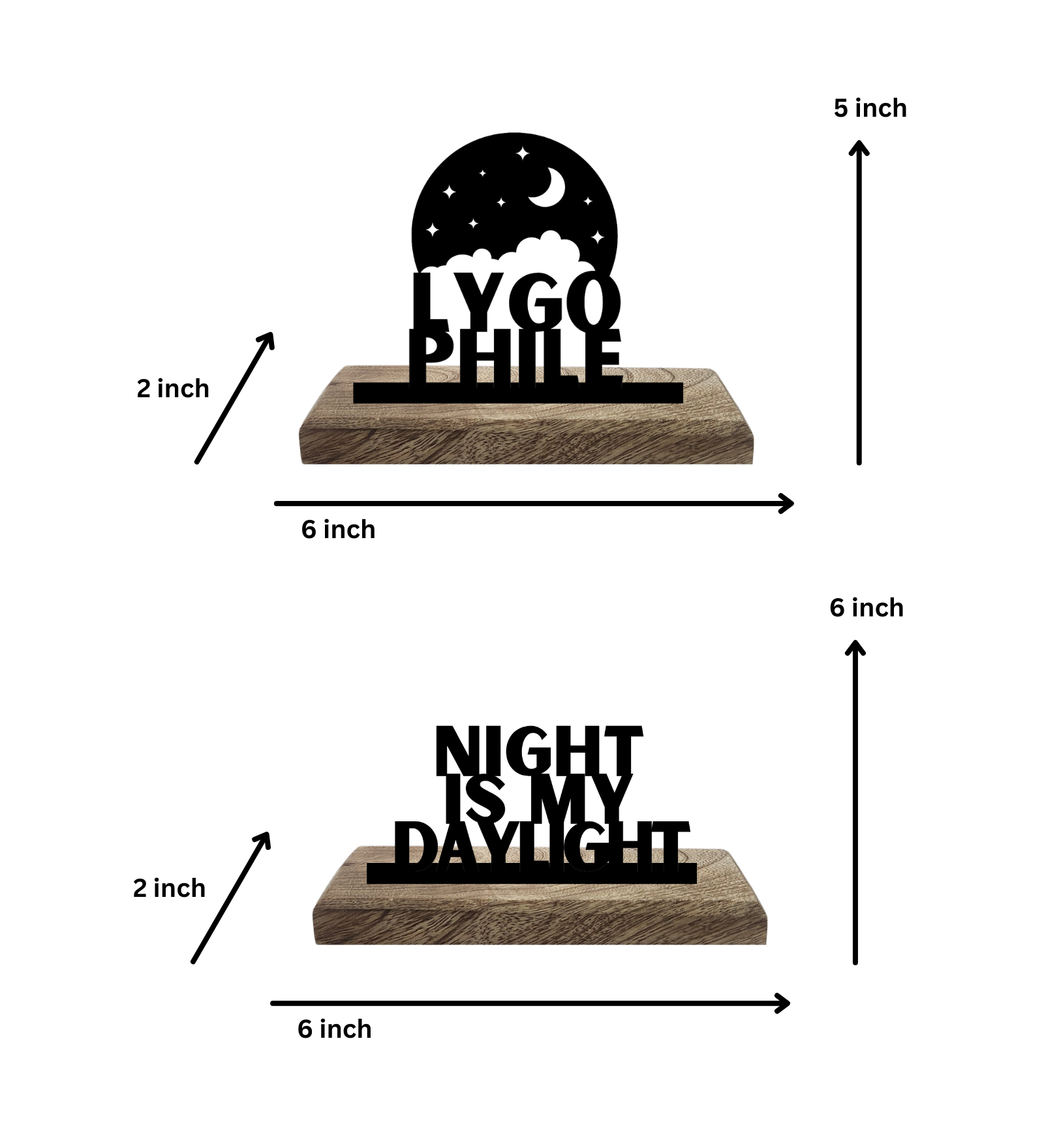 Lygophile Set of 2 Table Décor