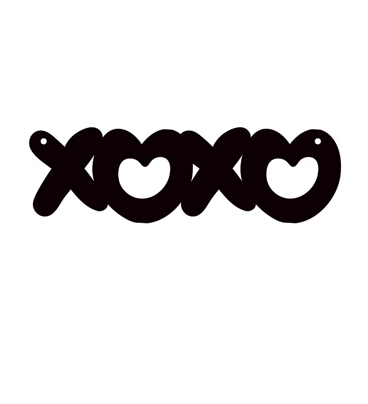 XOXO Metal Hanging