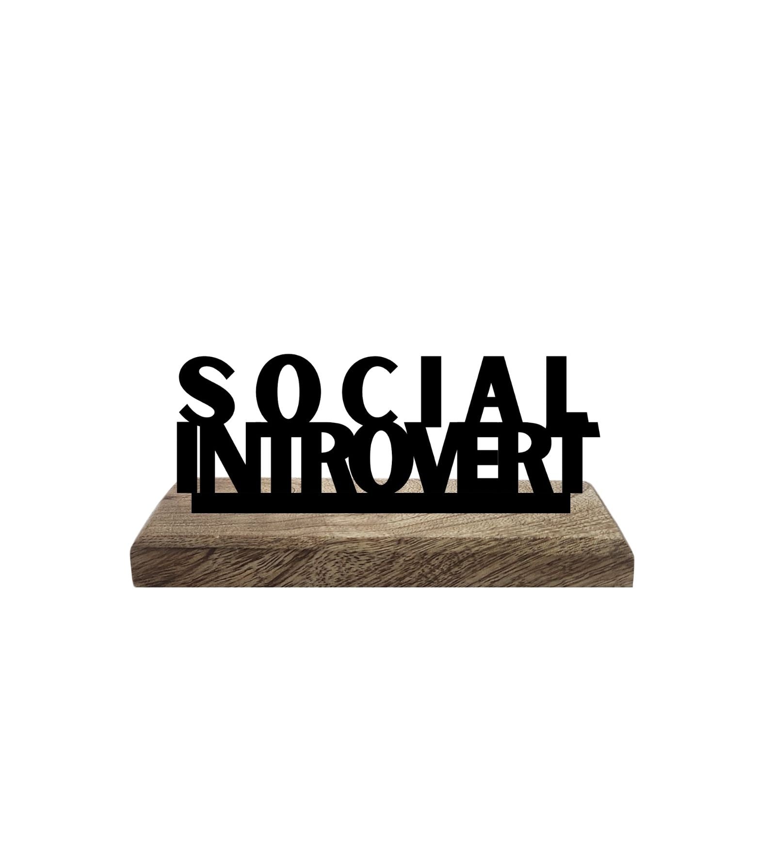 Introvert's Delight Set of 2 Table Décor