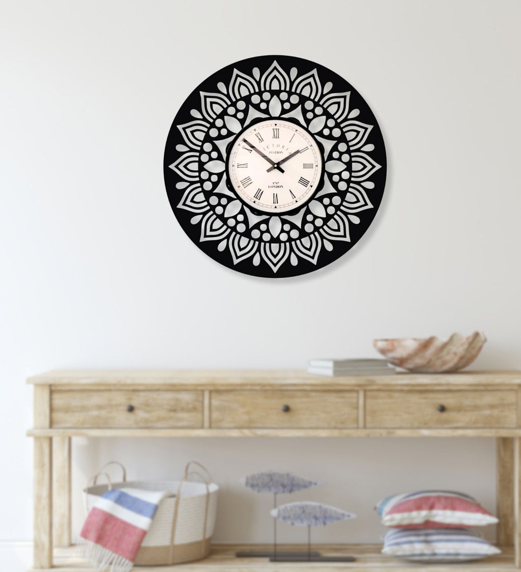 Mandala Wall Clock