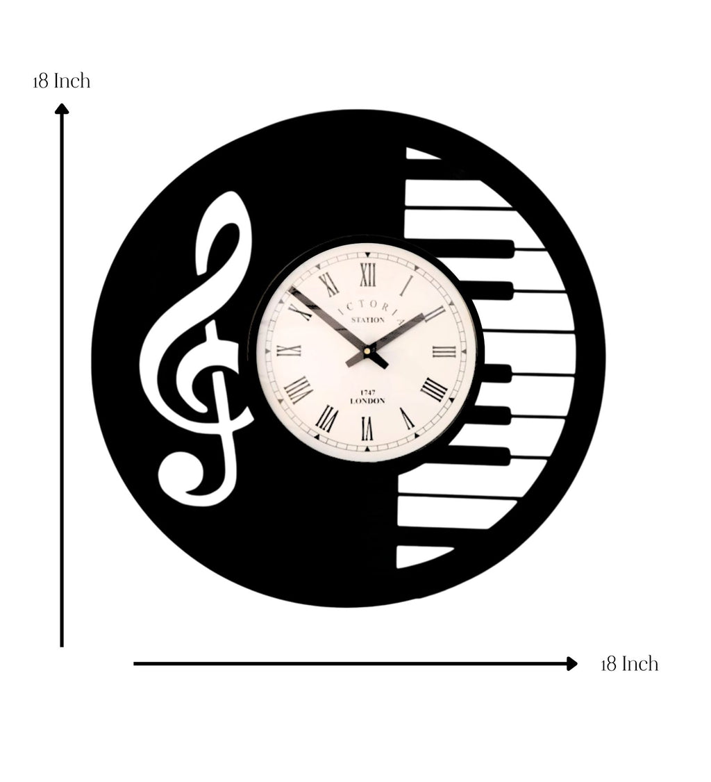 Piano Musical Wall Clock