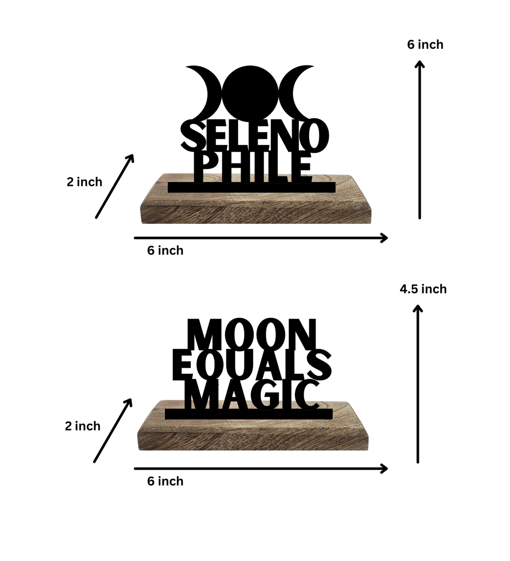 Selenophile Set of 2 Table Décor