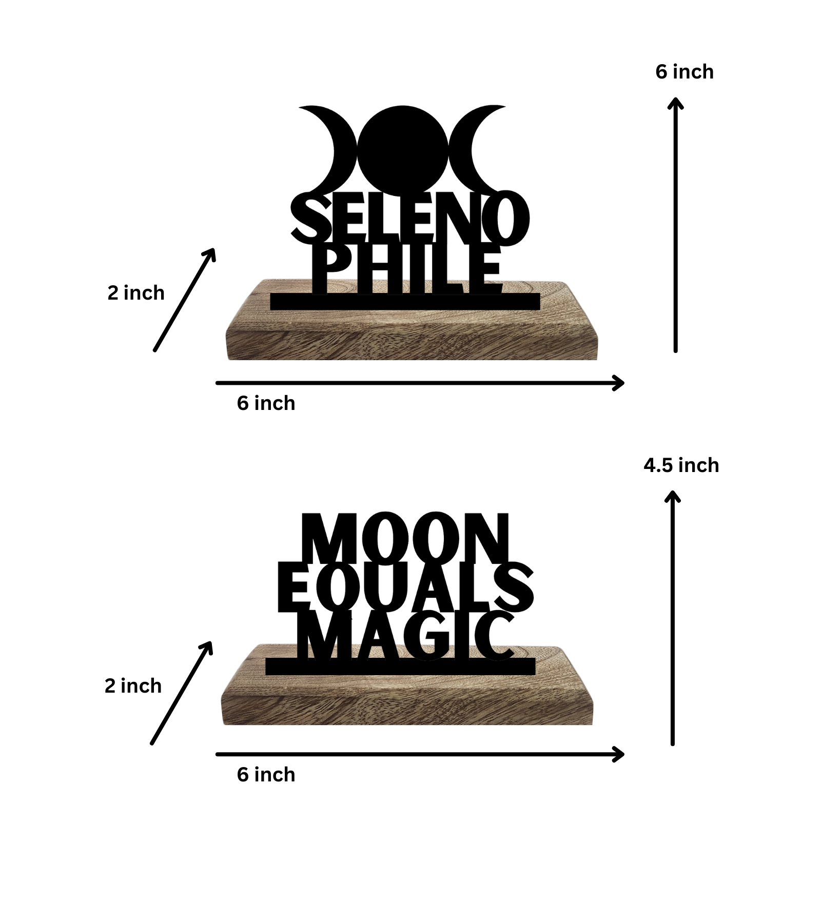Selenophile Set of 2 Table Décor