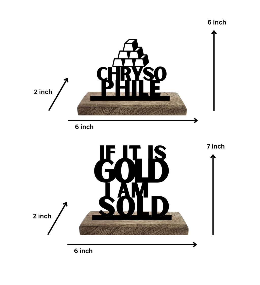 Chrysophile Set of 2 Table Décor