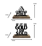 Chrysophile Set of 2 Table Décor