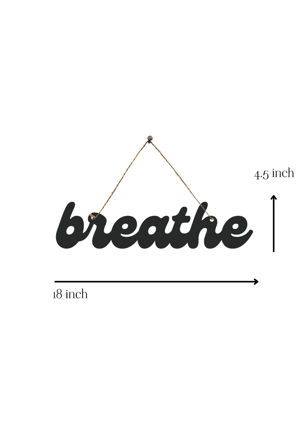 Breathe Metal Hanging