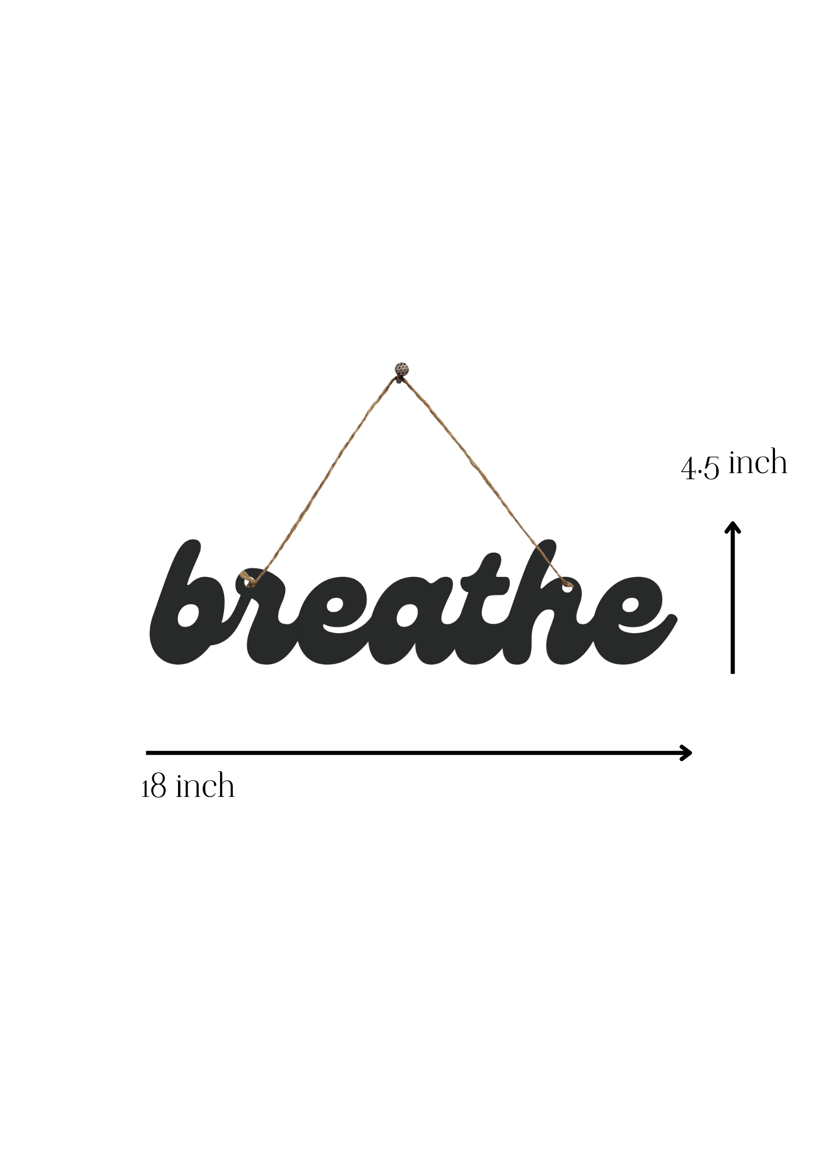 Breathe Metal Hanging