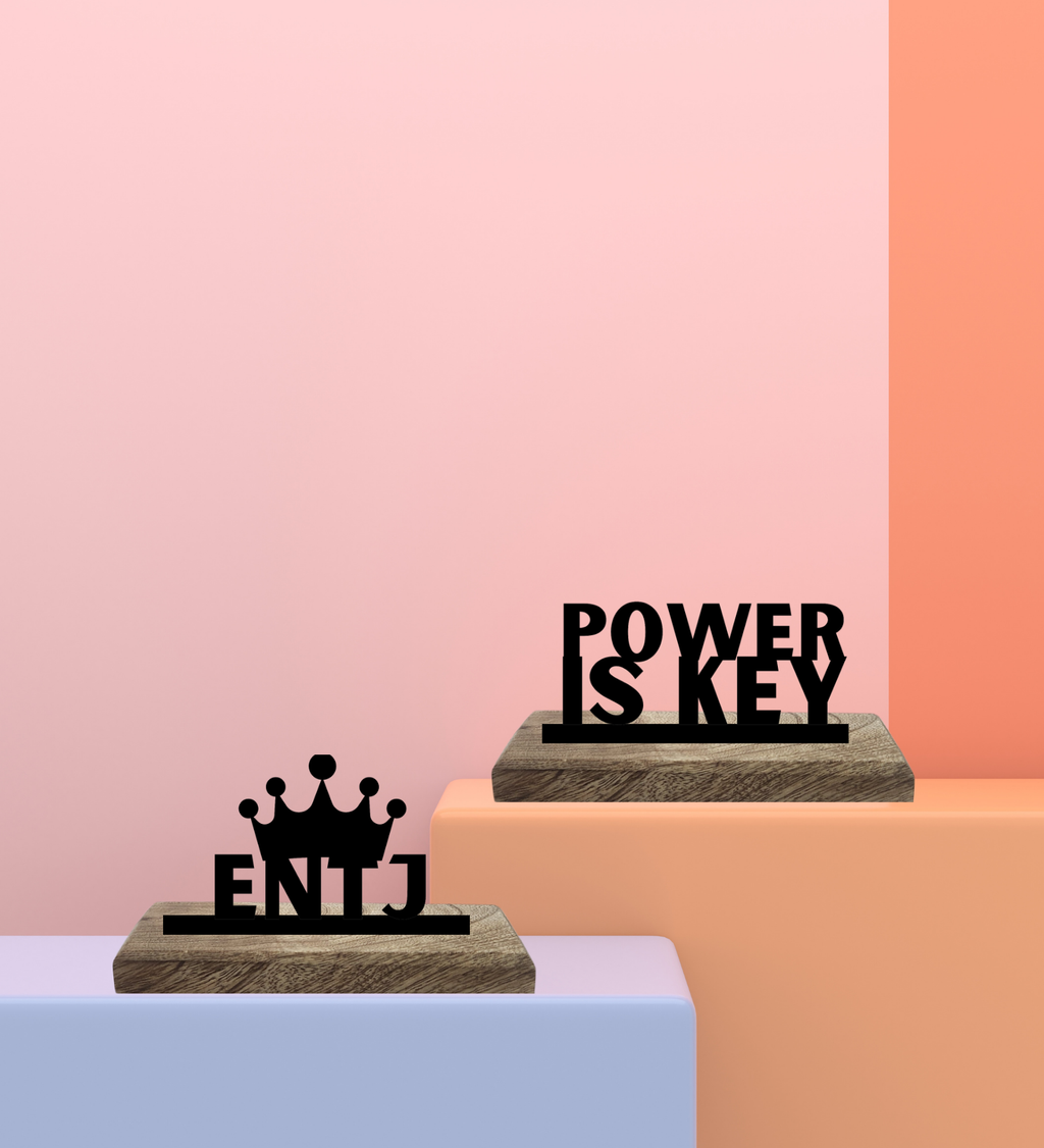 ENTJ Myers Briggs Set of 2 Table Décor