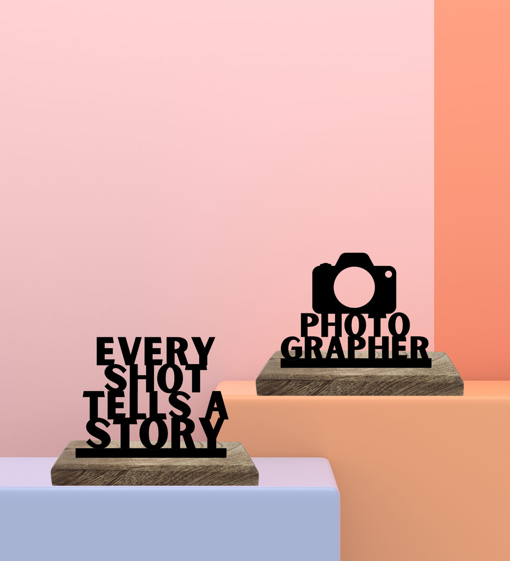 Photographer Set of 2 Table Décor
