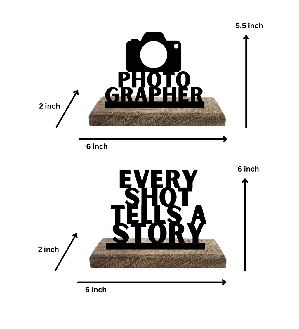 Photographer Set of 2 Table Décor