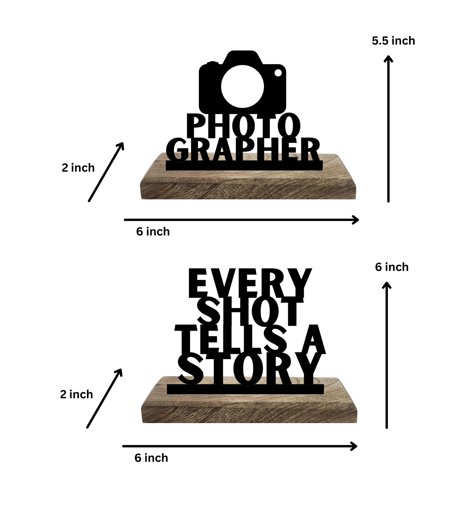 Photographer Set of 2 Table Décor
