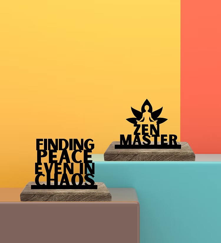 Zen Master Set of 2 Table Décor